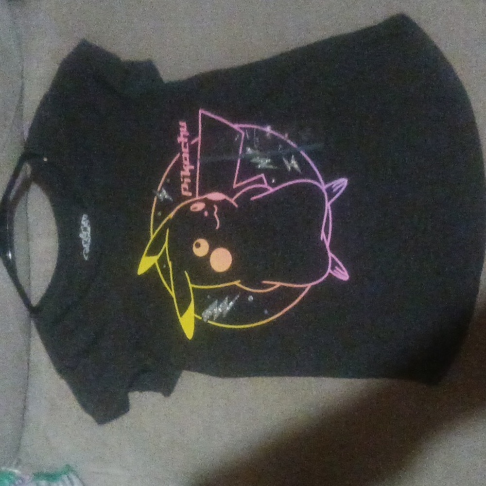 New Pokémon- Kids Pikachu Rainbow Shirt - Size 7/8